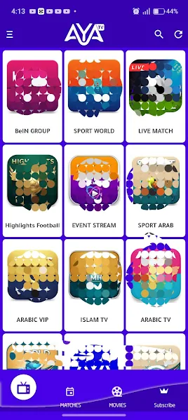 Aya TV download page